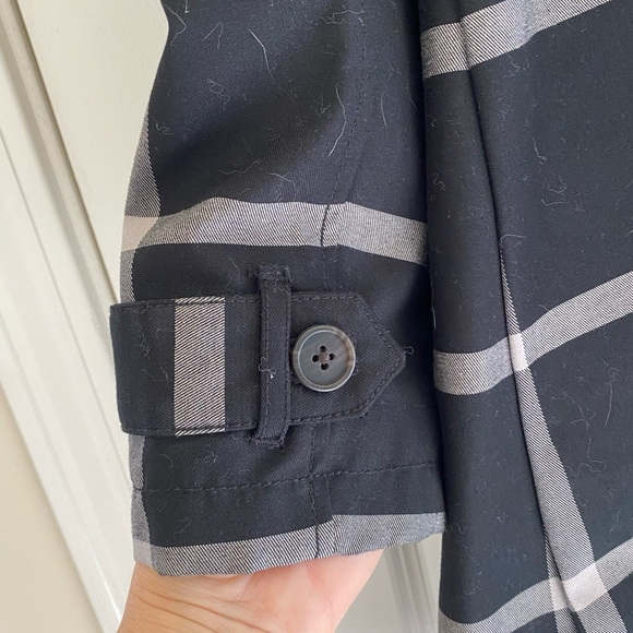 Merona Striped Trench Coat Jacket - Picture 8 of 9